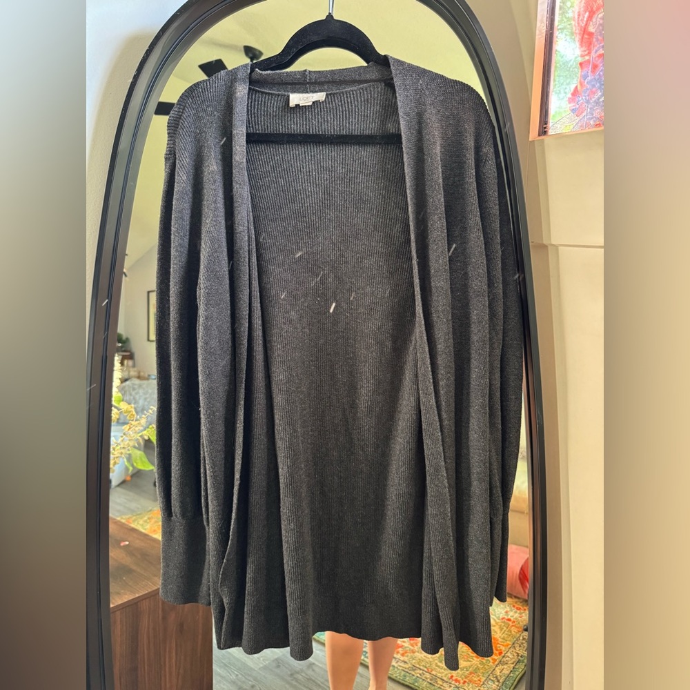 Gray Cardigan - size Large, perfect condition